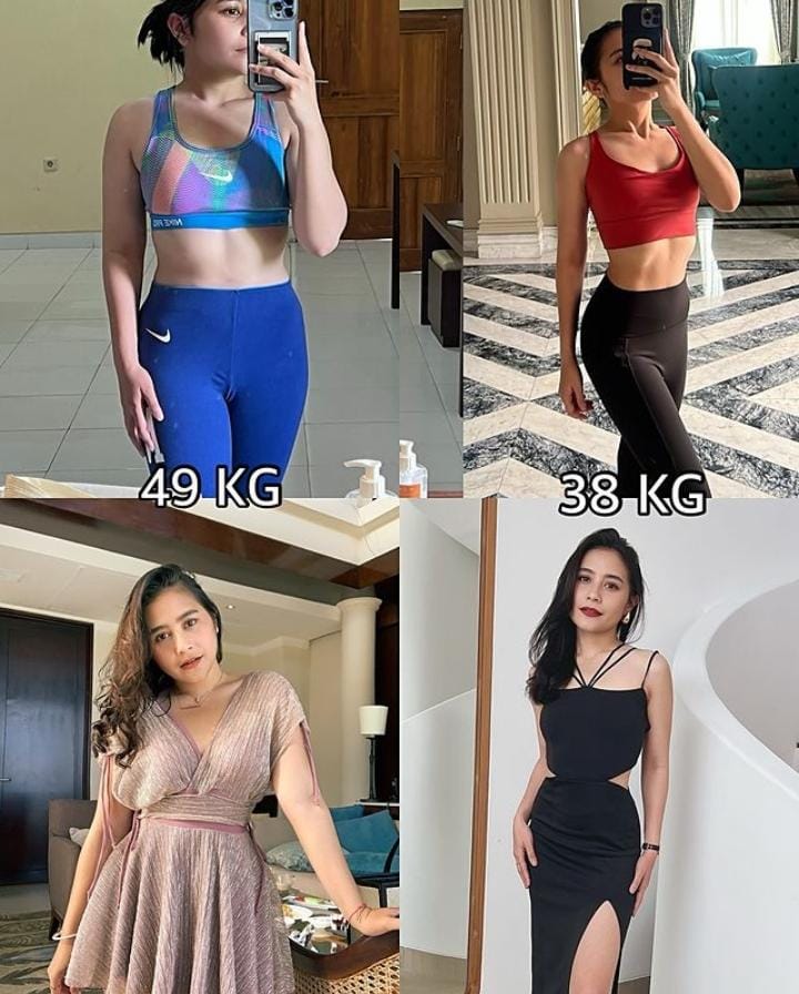 turun berat badan Prilly (Sumber foto: Instagram (@prillylatuconsina96)
