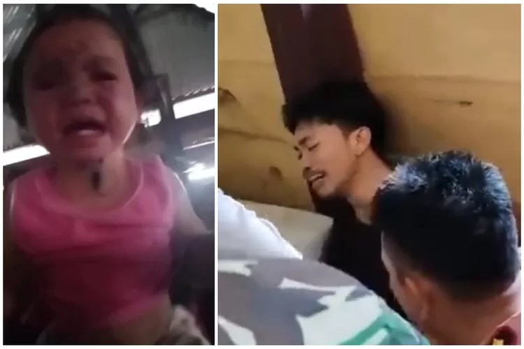 Seorang ayah menyiksa sang anak hingga alami luka di wajah akibat sundutan rokok. Foto: X @bacottetangga_