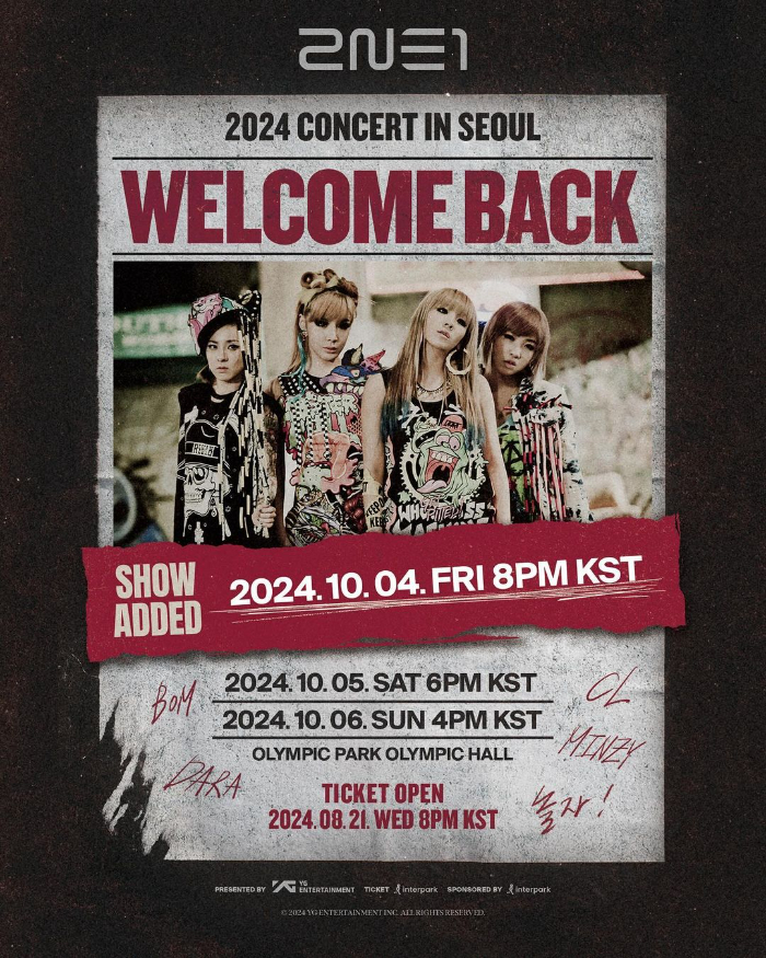 2NE1. Sumber foto: Instagram @yg_ent_official