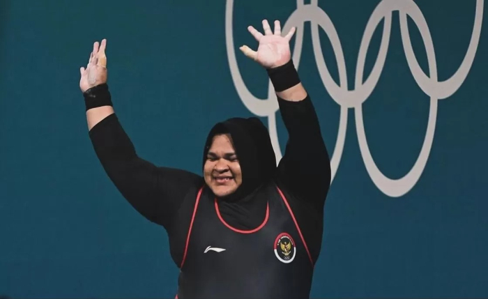 Potret Nurul Akmal Saat Bertanding di Olimpiade Paris 2024. Foto: Instagram @nurulakmal_12