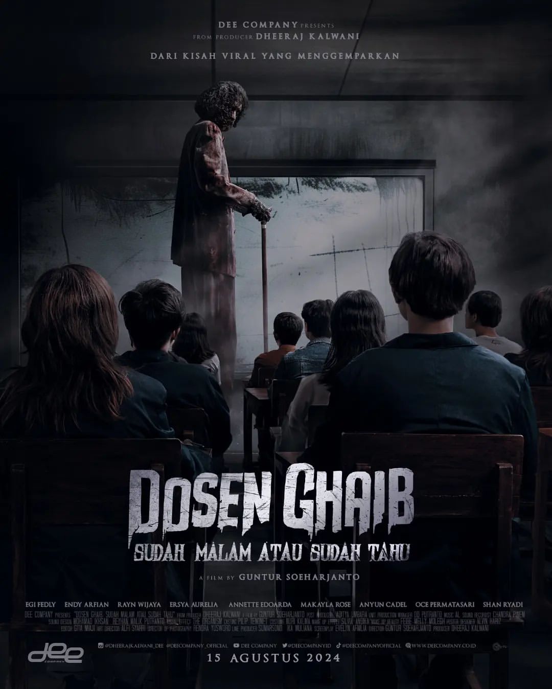 Film Dosen Ghaib: Sudah Malam Atau Sudah Tahu. Sumber foto: Instagram @dosenghaibmovie
