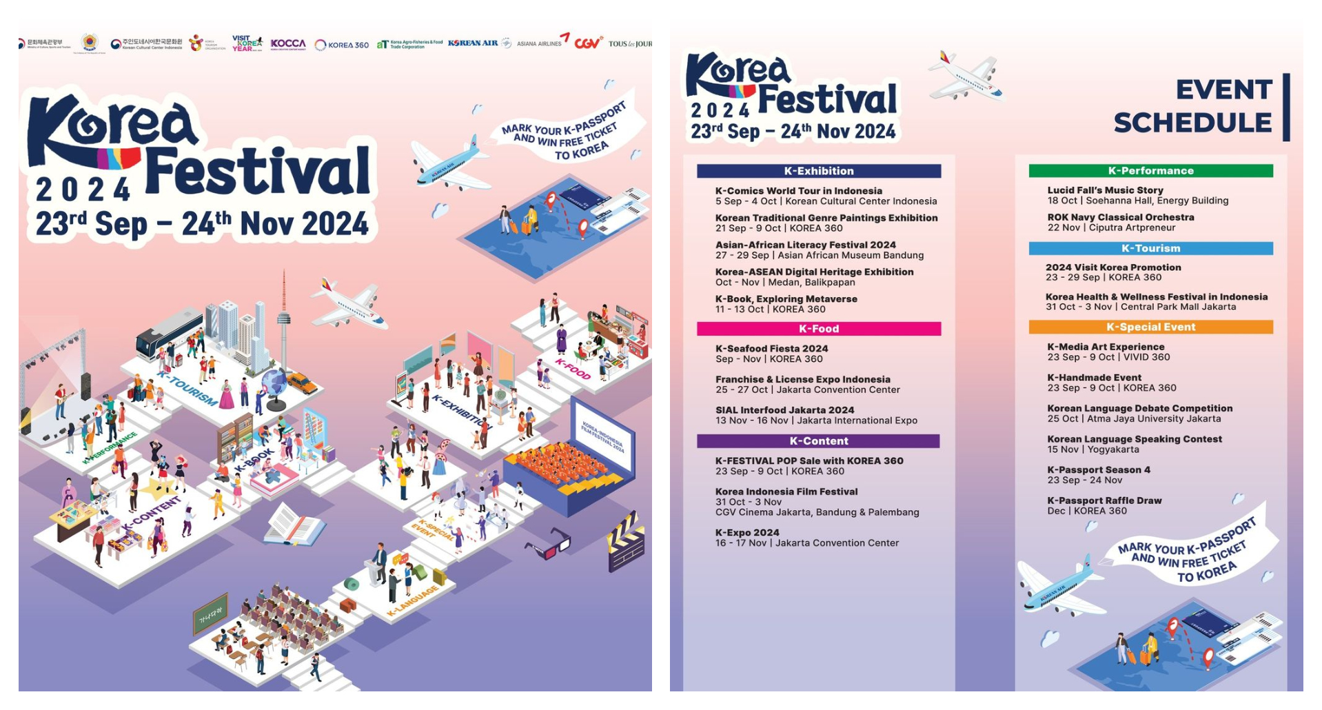 Poter event Korea Festival 2024 (Instamgra/ kcc.id)