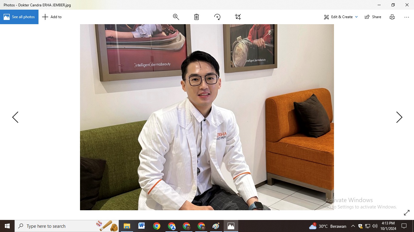 dr CHANDRA PERMANA Dokter Klinik Kecantikan Erha Ultimate di Jember  &nbsp;