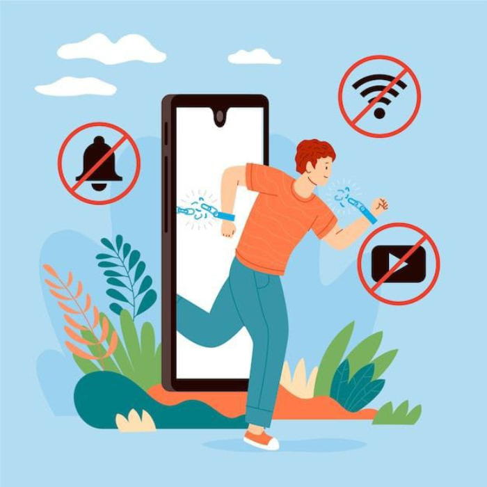 Ilustrasi digital detox (www.freepik.com)