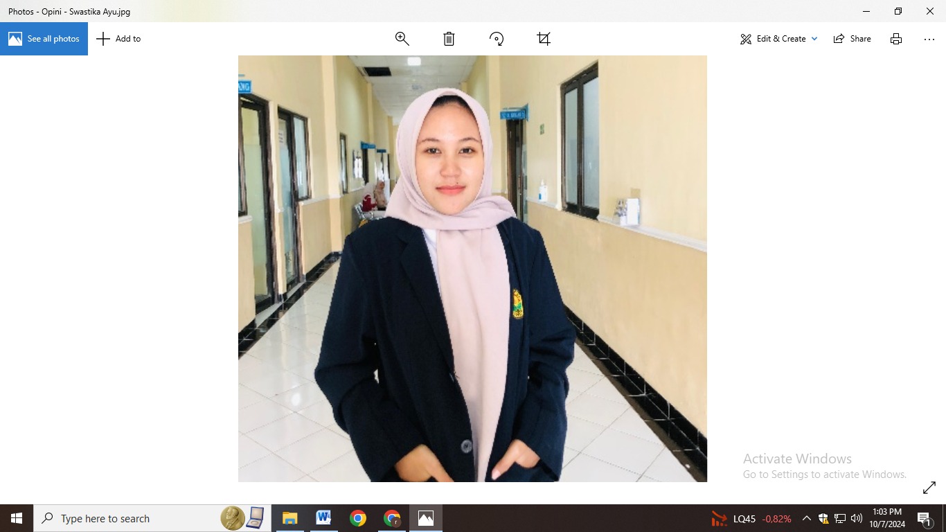 Swastika Ayu Olyvera, Mahasiswa Fakultas Keperawatan Unej