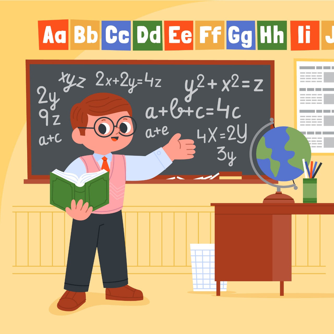 Ilustrasi Guru Matematik (Freepik)