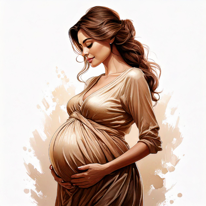 Ilustrasi ibu hamil (Firefly Ilustration)