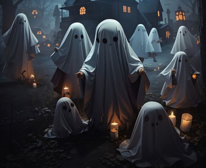 Ilustrasi hantu suluh (Pinterest)