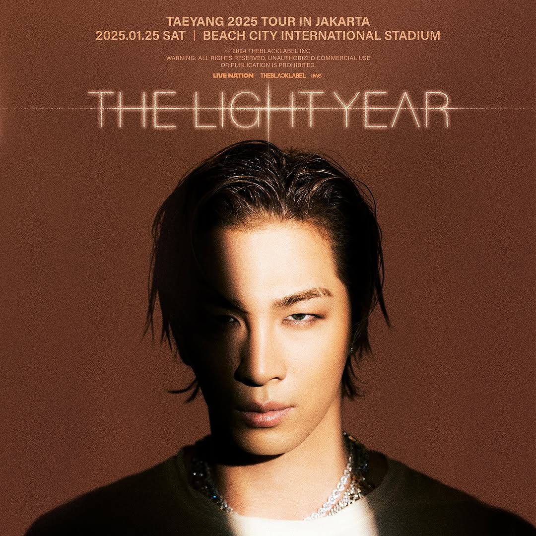 Poster konser TAEYANG in Jakarta 2025 (Instagram @ime_indonesia)