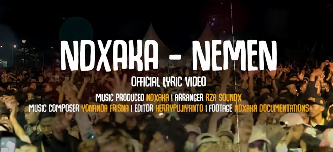 Lirik Lagu Nemen milik NDX AKA (YouTube NDXAKA TV)