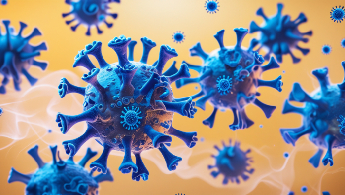 Ilustrasi virus HMPV (AI/Leonardo AI)