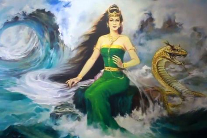 Ilustrasi lukisan Nyi Roro Kidul (Pinterest)