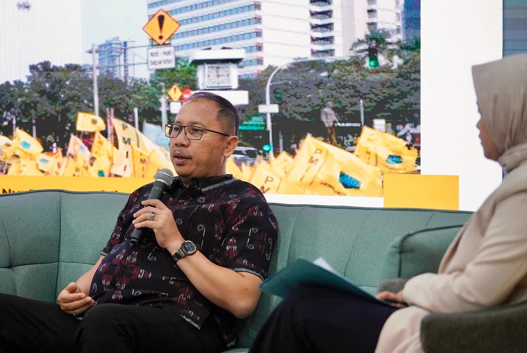FT. DPR BERI PAPARAN: Muhammad Nur Purnama Sidi, saat mengisi talkshow tentang pendidikan dan pergerakan yang digelar PB PMII.