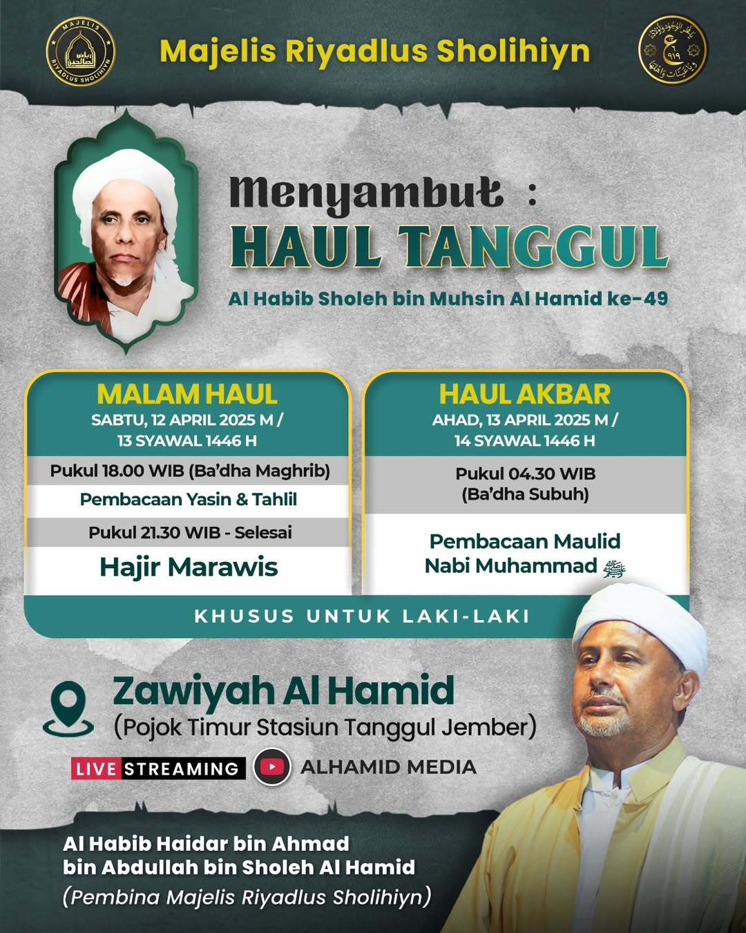 Poster Haul Habib Sholeh Tanggul (IG/pecinta.habibsholehtanggul)