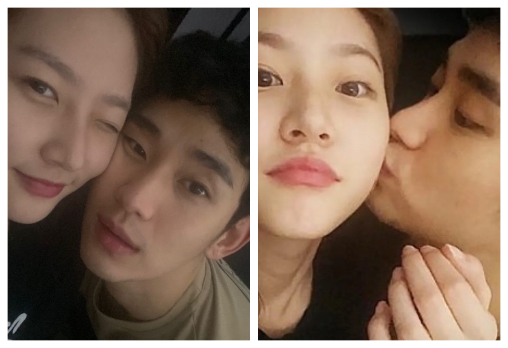 Potret kemesraan Kim Saeron dan Kim Sohyun (IG/sae_ron)