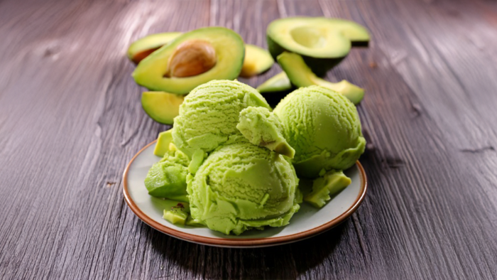 Ilustrasi es krim alpukat (Ai/HaloJember)