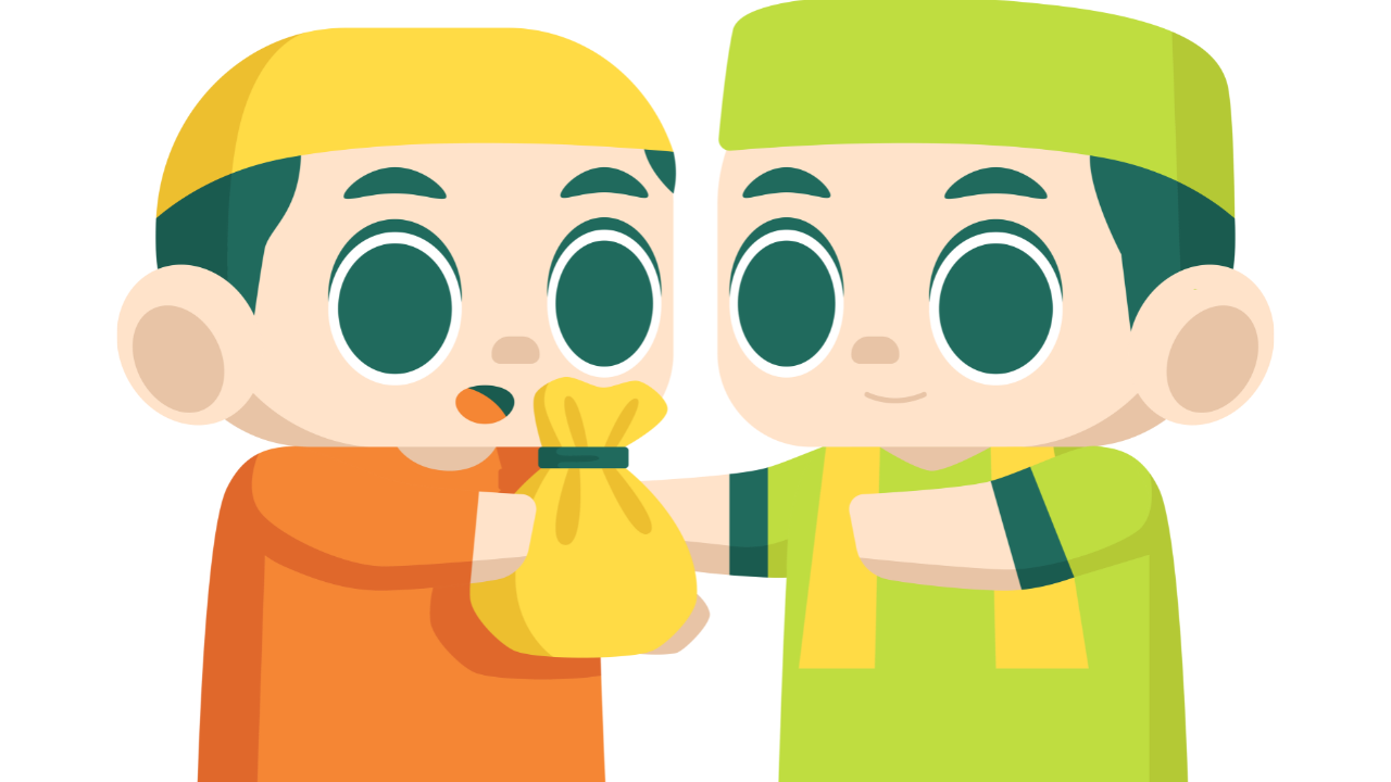 ilustrasi pembagian zakat (Canva)