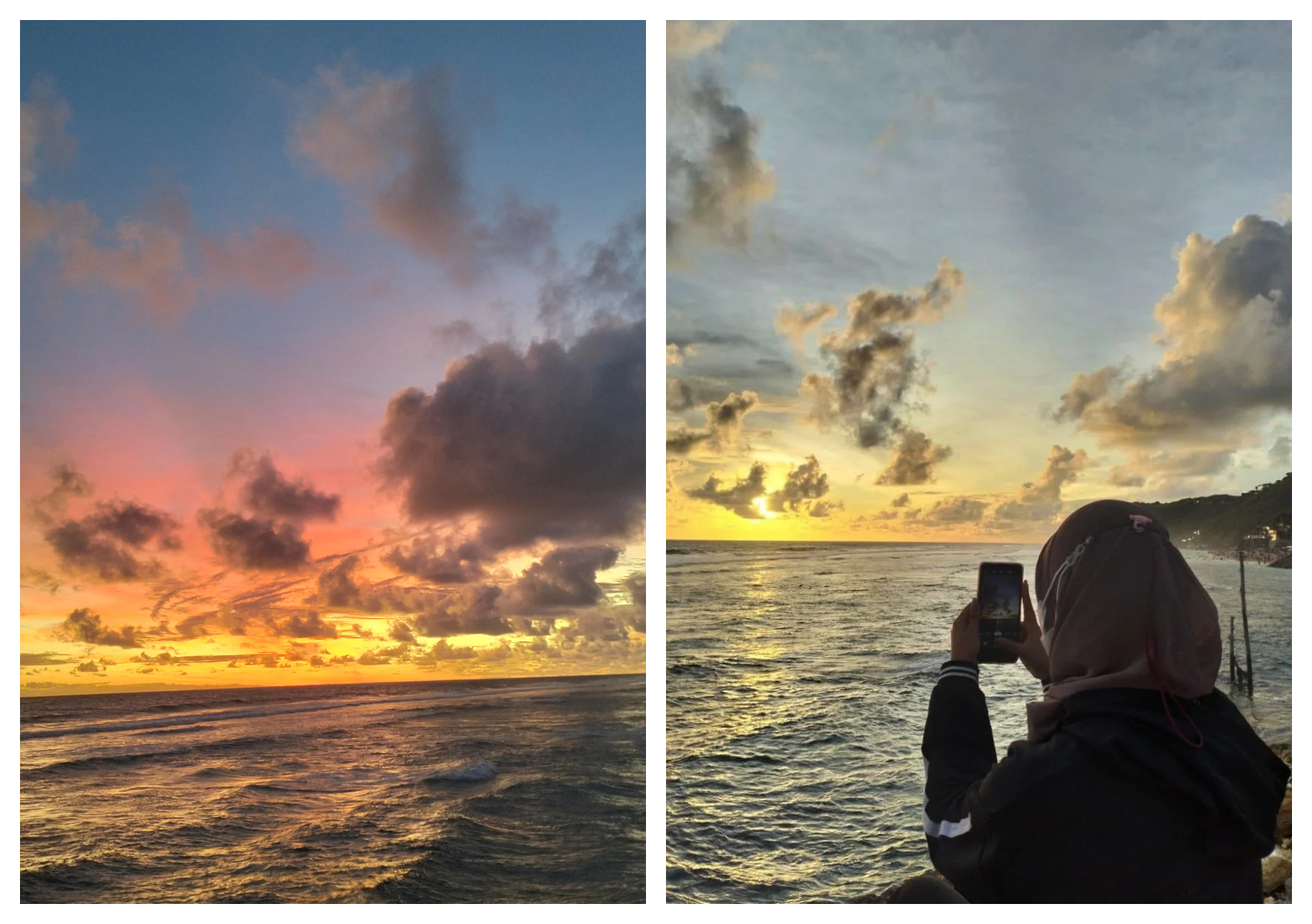 Sunset di pantai Bali
