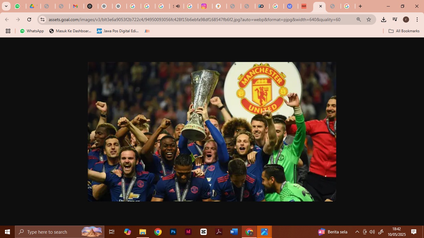 MU saat juara Liga Eropa