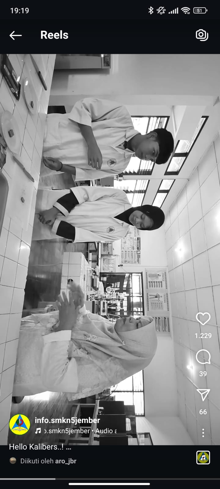 Potongan gambar video perpisahan SMKN 5 Jember