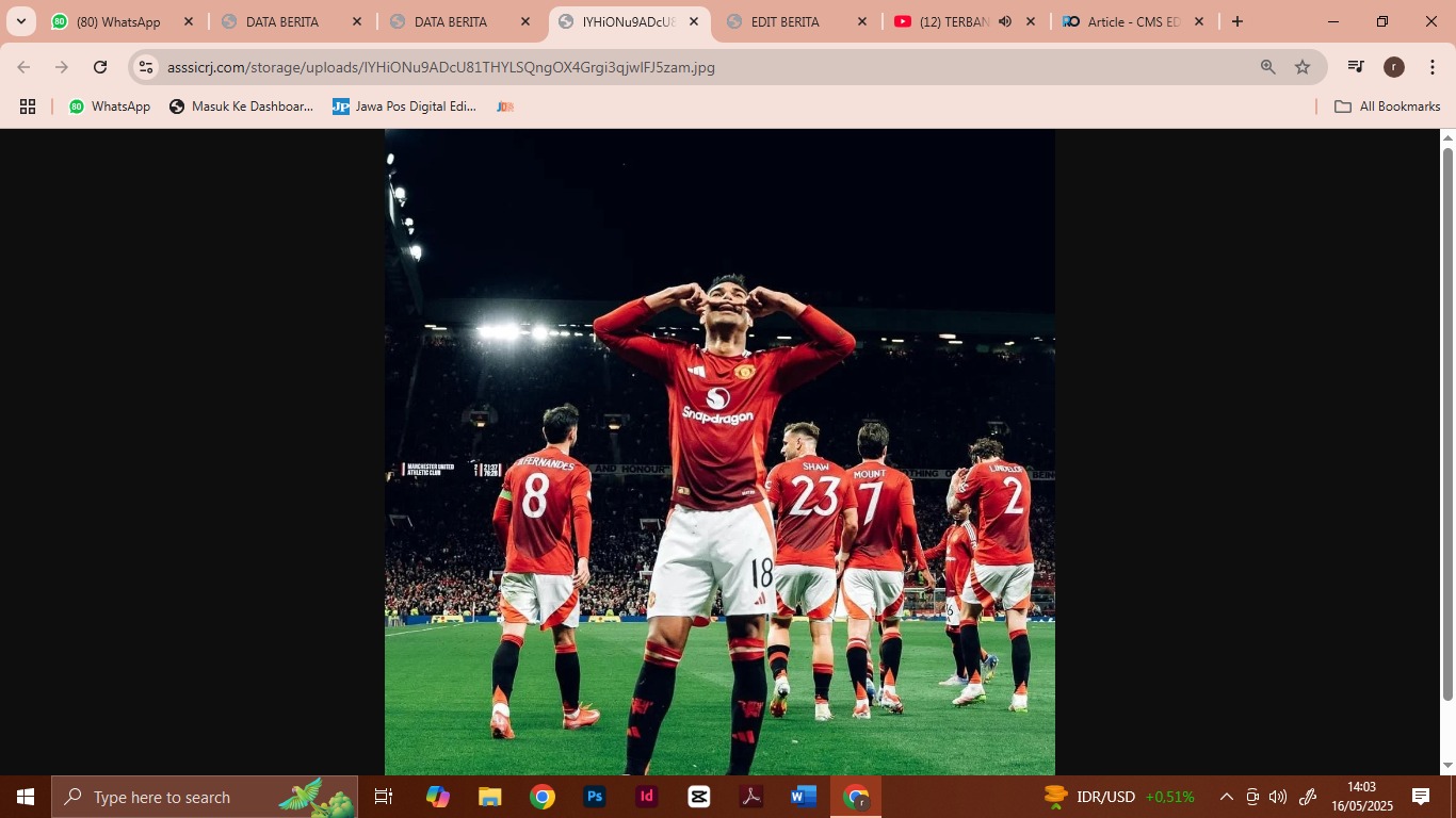 Casemiro merayakan gol (instagram MU)