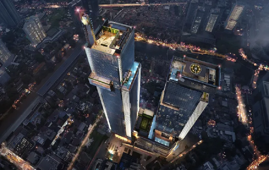 Gudung Autograph Tower Thamrin Nine di Jakarta ditetapkan sebagai gedung tertinggi di Indonesia. (Google Images/Autograph Tower Thamrin Nine)