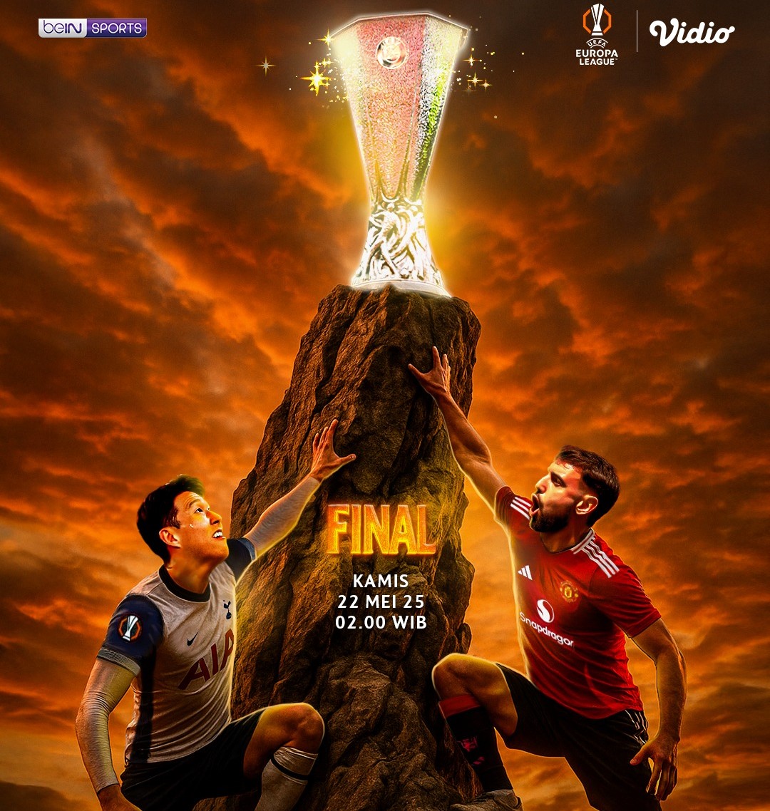 Final Liga Europa 2025 antara MU vs Tottenham. (Ig @vidiosports)