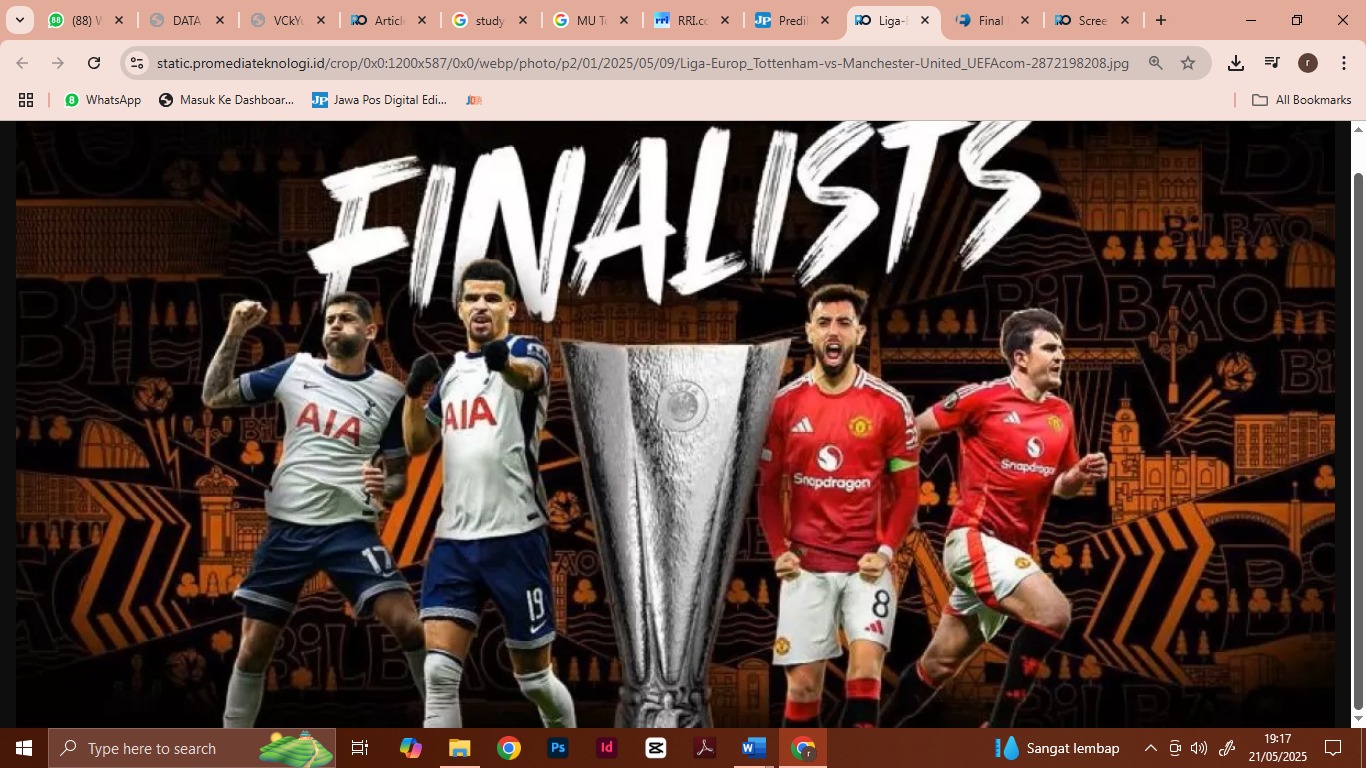 MU Tottenham  Final Piala Eropa