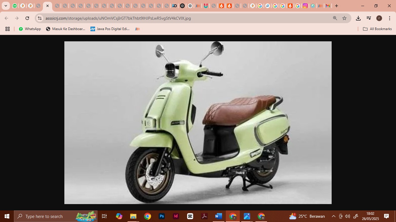 Motor suzuki yang baru dirilis dengan desain retro