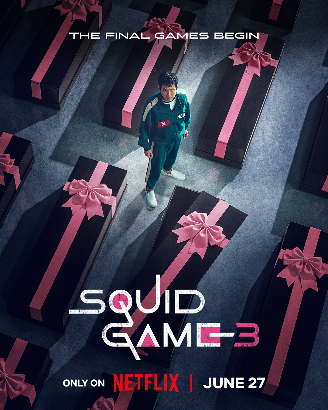 Poster Squid Game 3 yang akan tayang pada 27 Juni 2025. (Ig @squidgamenetflix)