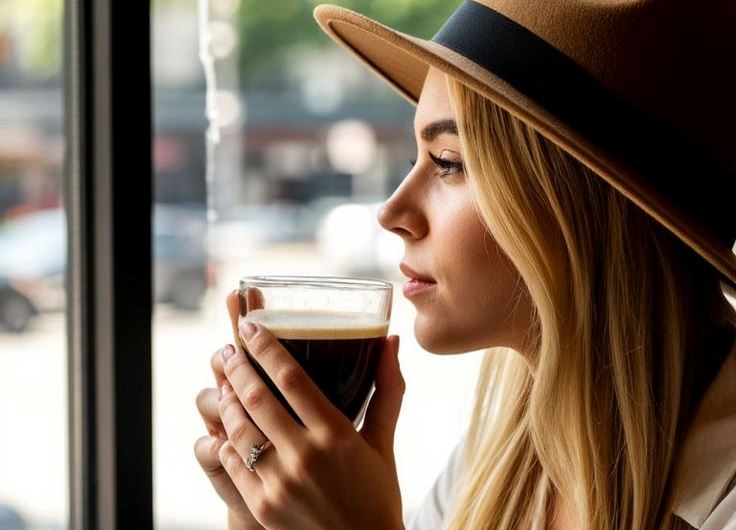 Sensasi menikmati kopi hitam bisa dilakukan di mana saja. (Raavva-Pinterest)