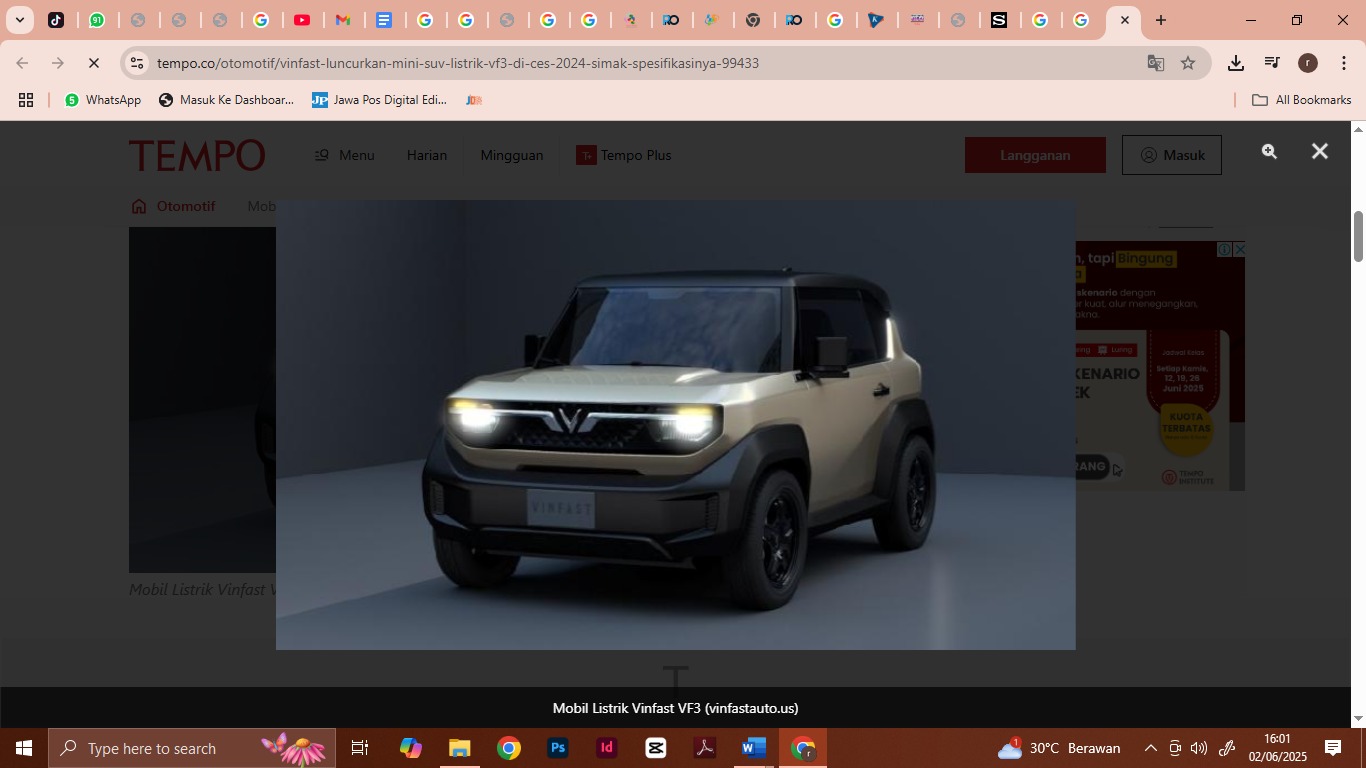 Mobil Listrik Vinfast VF3 (vinfastauto.us)