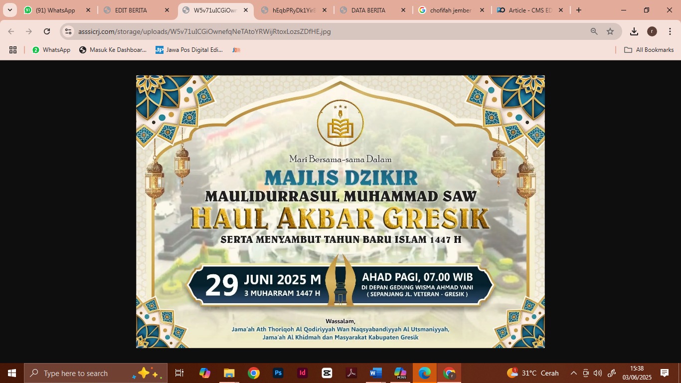 haul akbar gresik yang digelar akhir Juni 2025
