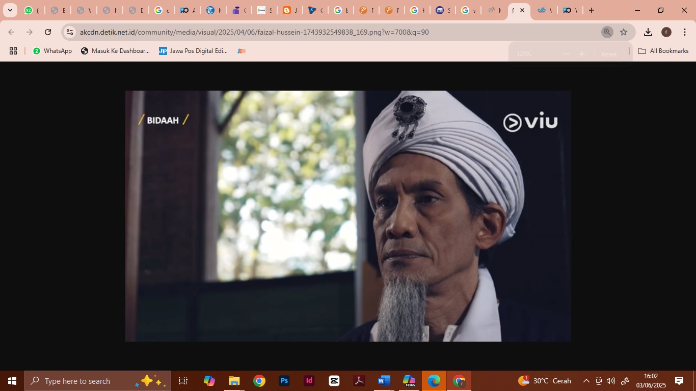 Walid tokoh utama dalam film Bidaah.