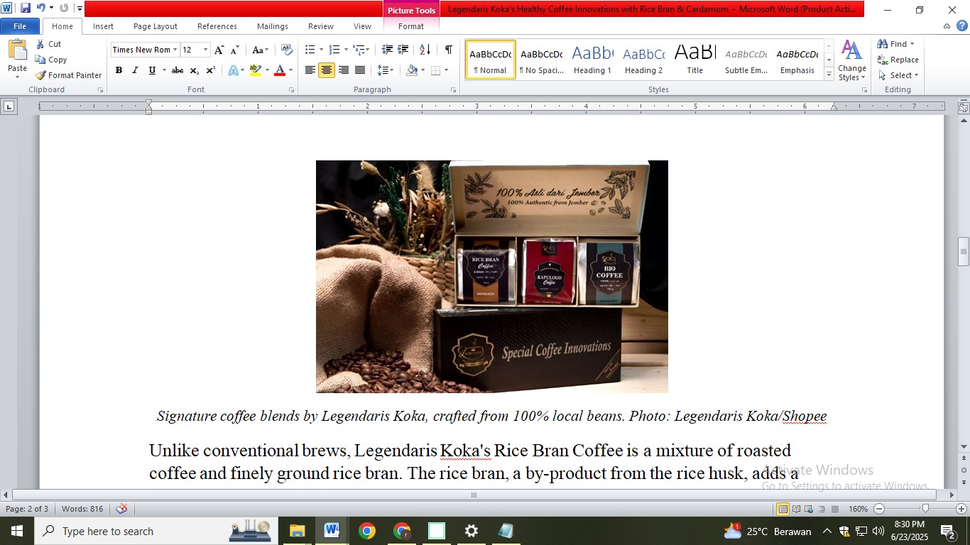 &nbsp;Signature coffee blends by Legendaris Koka, crafted from 100% local beans. Photo: Legendaris Koka/Shopee
