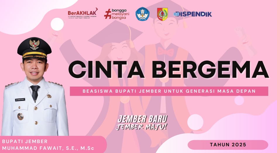 Link pendaftaran beasiswa Cinta Bergema Pemkab Jember 2025.
