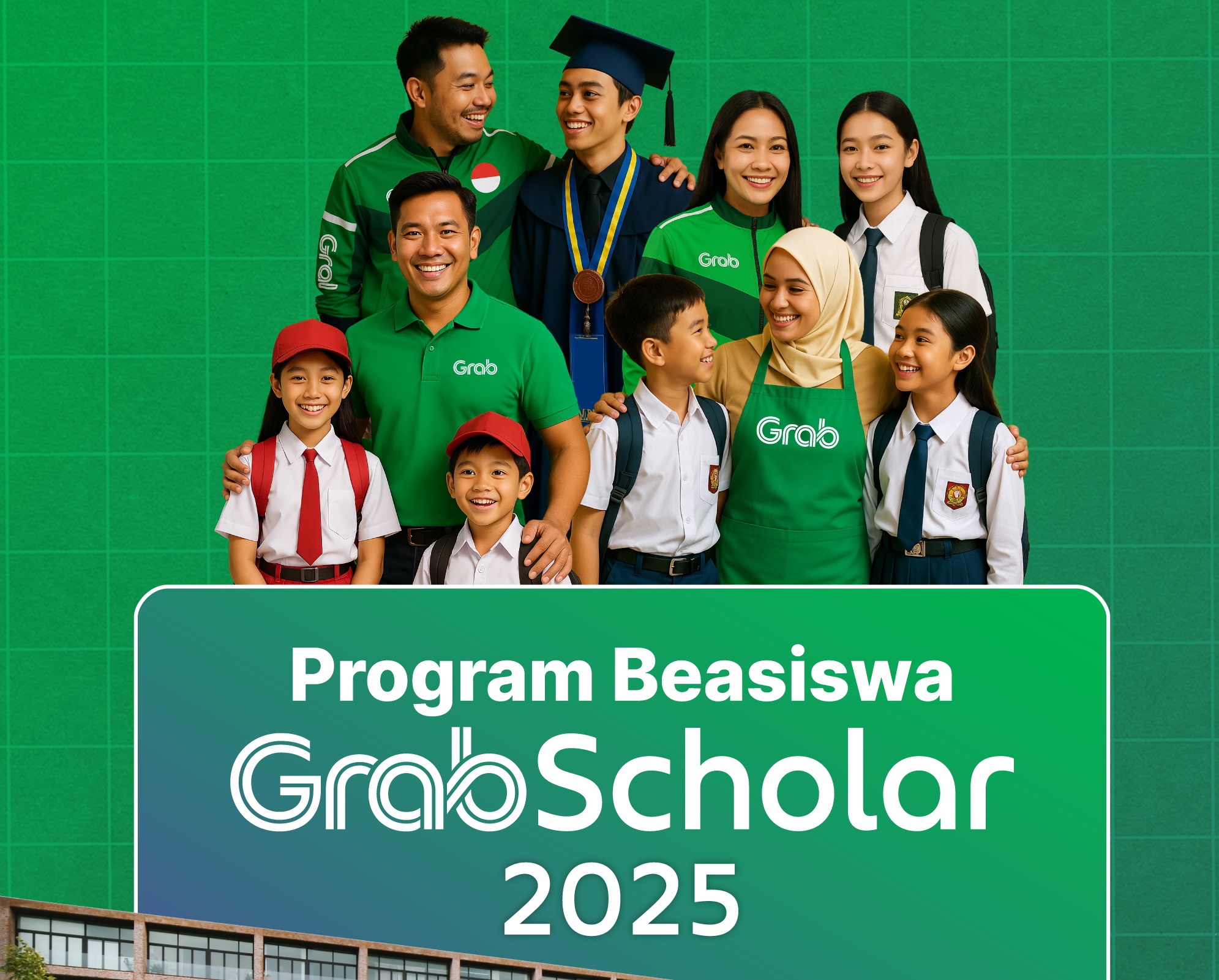 Grab membuka program beasiswa melalui GrabScholar 2025 untuk mahasiswa S1.