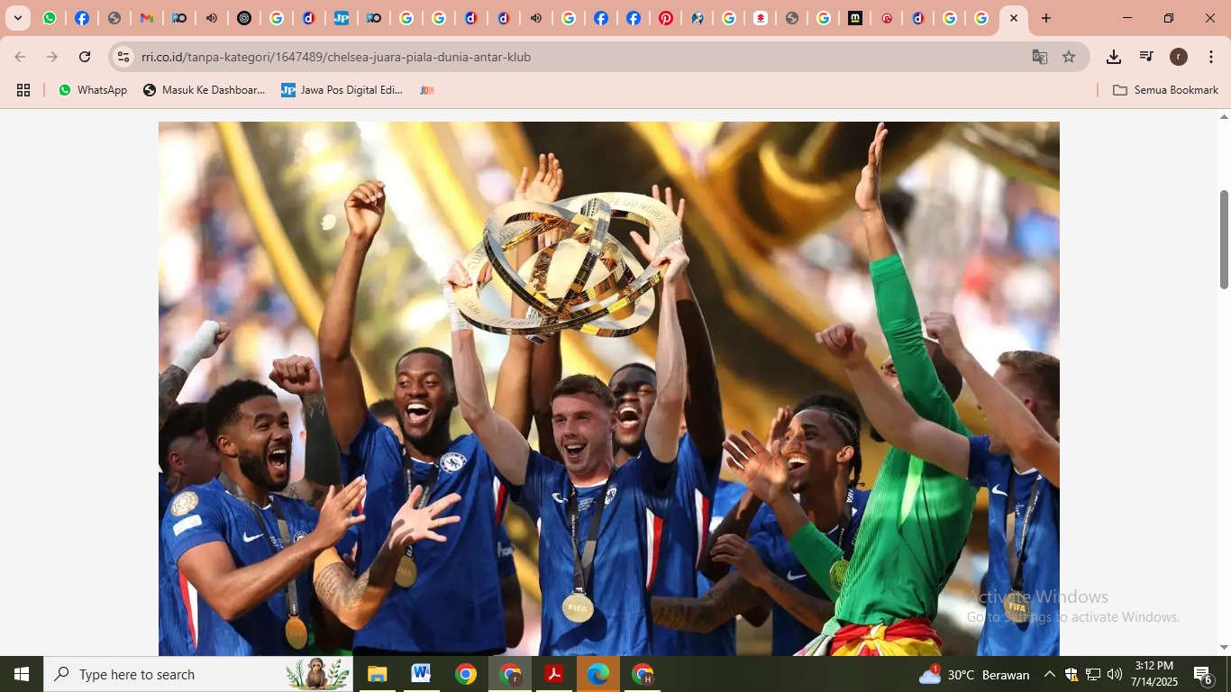 Chelsea Juara Piala Dunia Antar Klub (Foto: fifa.com)