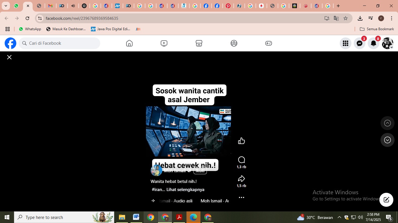 HOAX. Postingan media sosial