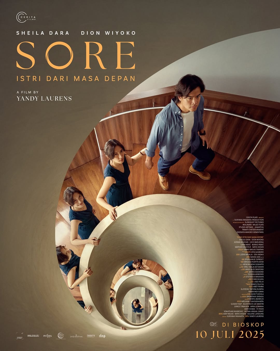 Poster Sore: Istri dari Masa Depan. Berikut ini lirik lagu Gaze dari Adhitya Sofyan yang menjadi soundtrack film Sore Istri dari Masa Depan.