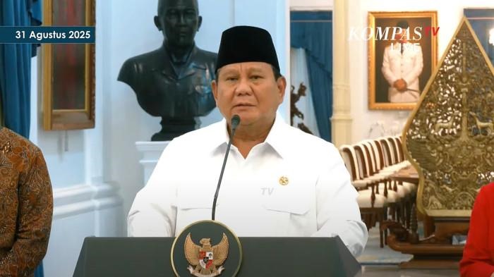 Presiden RI Tegaskan tak akan mundur sepetakpun (Tangkapan Layar YouTube Kompas Tv.)