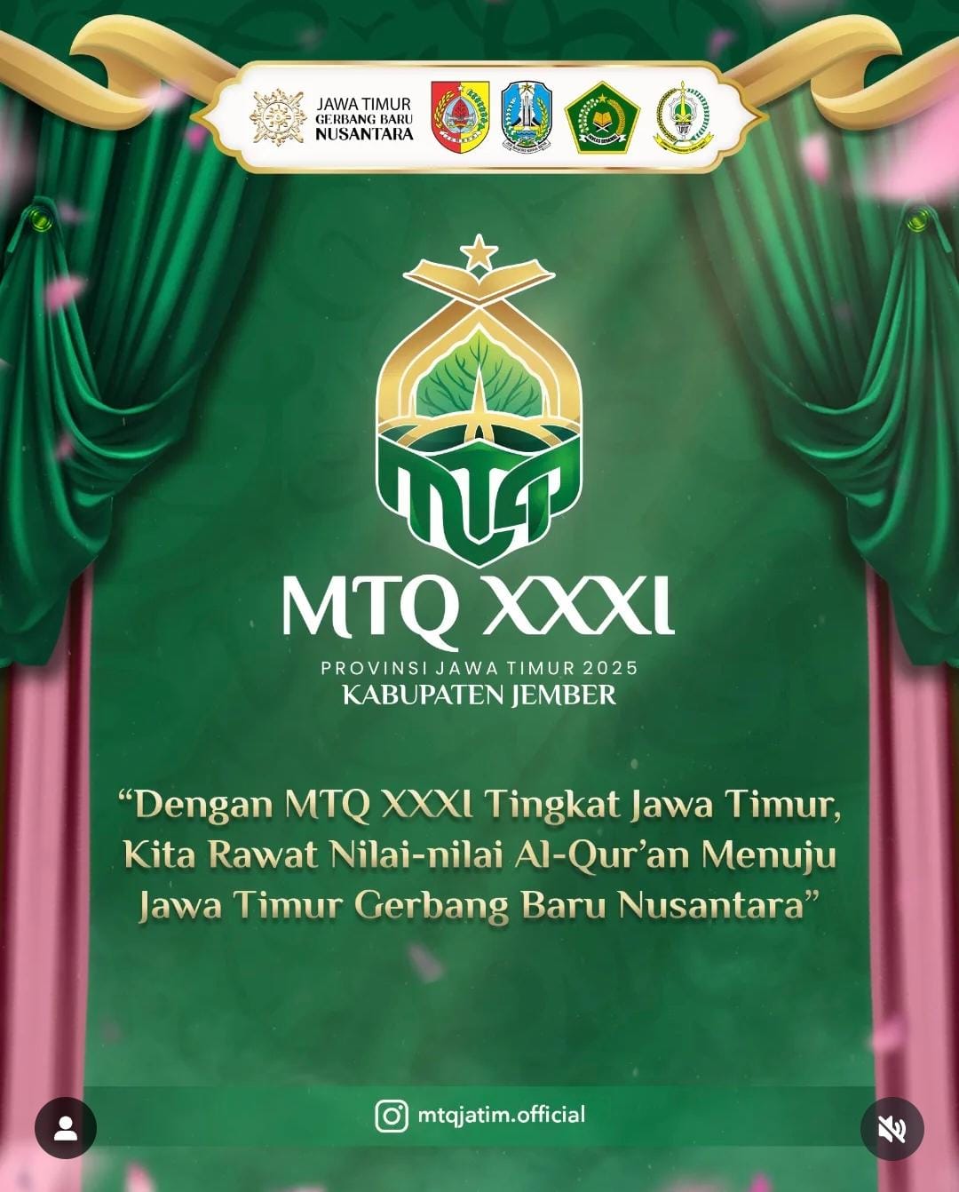 MTQ XXXI Tingkat Provinsi Jawa Timur (Instagram @mtqxxijember.official)