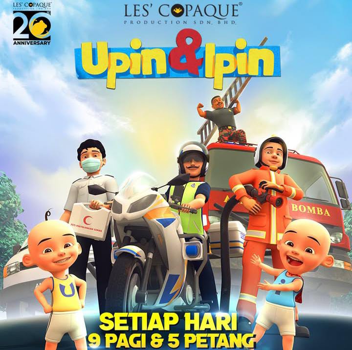 Kartun Upin&Ipin salah satu ikon animasi yang mengangkat industri animasi Malaysia ke panggung internasional.