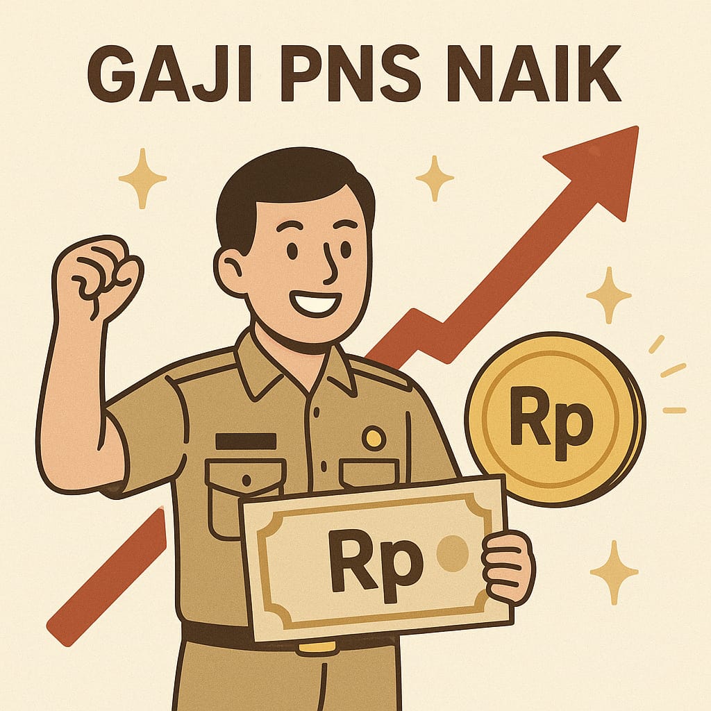 Kenaikan gaji PNS resmi berlaku tahun ini lewat Perpres No. 79 Tahun 2025. Pemerintah juga memastikan rapel gaji cair bulan November. Dok (AI)