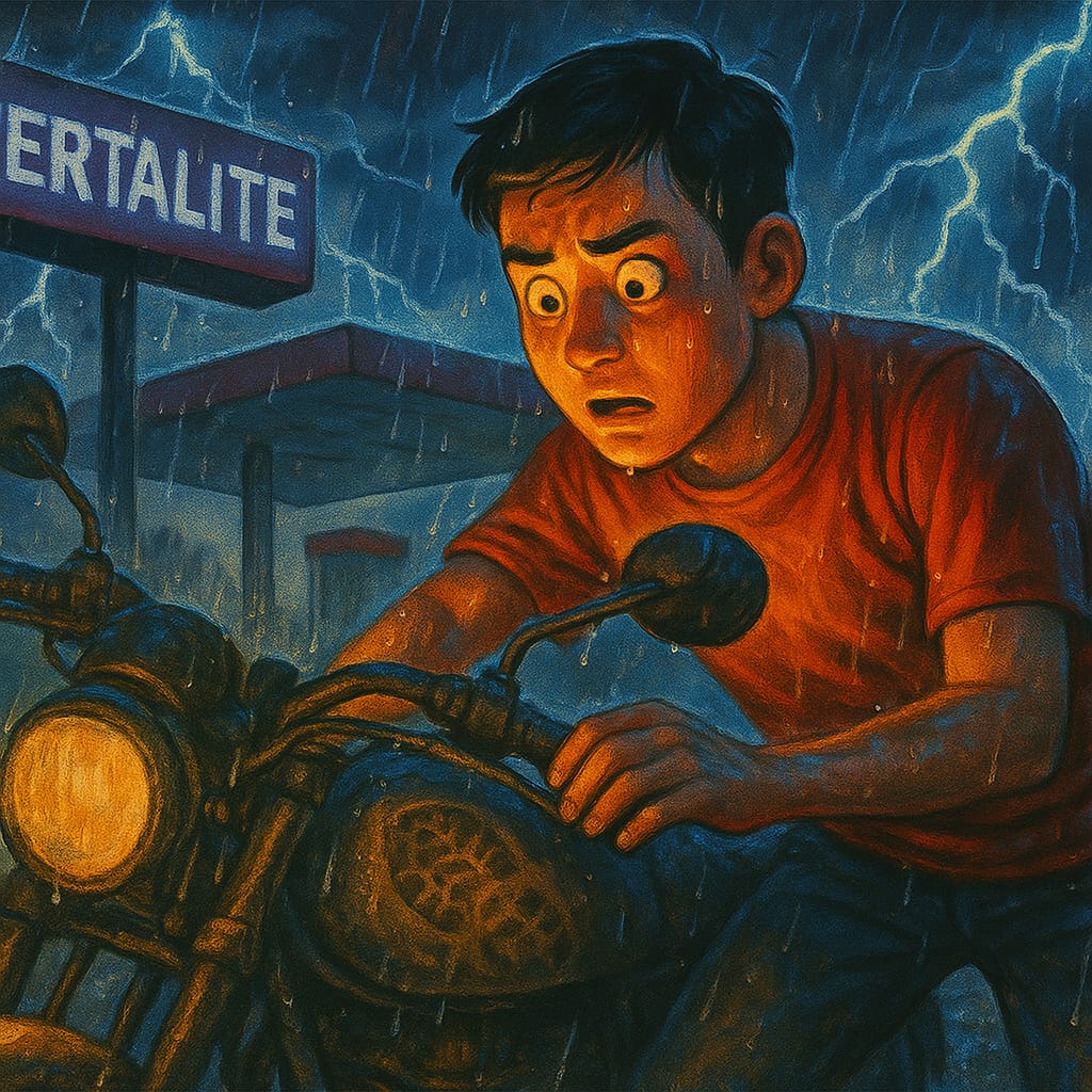 Dari Pom Bensin ke Timeline: Fenomena Motor Brebet yang Menjelma Urban Legend Modern Gambar: ilustrasi AI