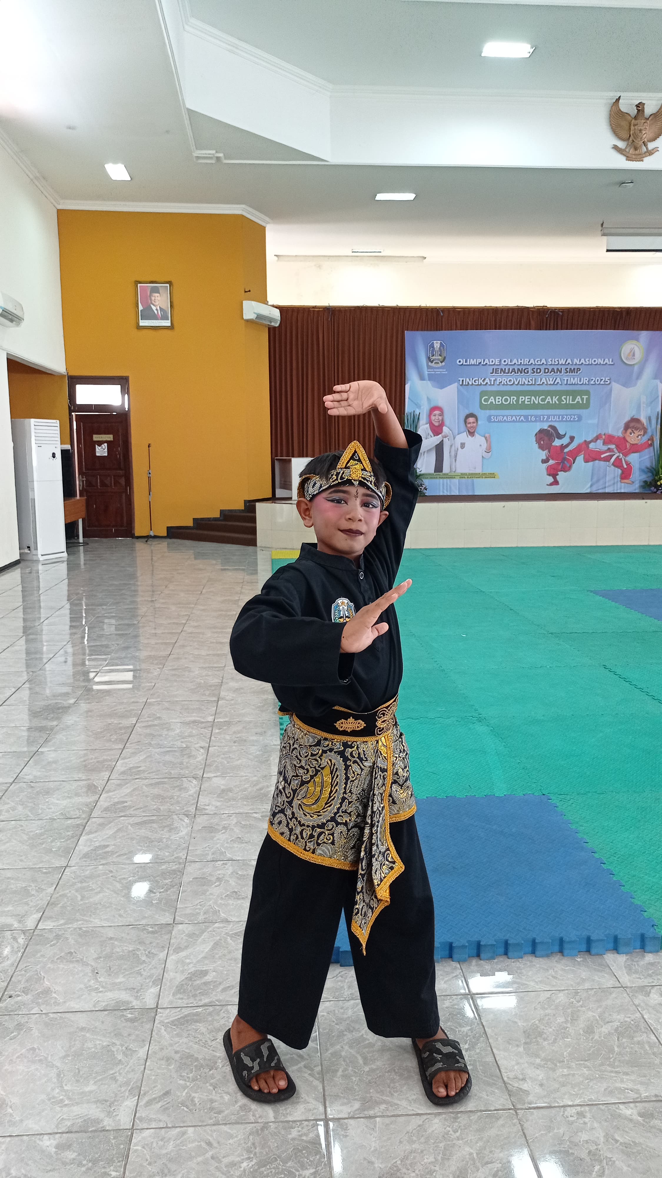 Pesilat cilik asal Jember yang mewakili Jatim di tingkat O2SN nasional 2025