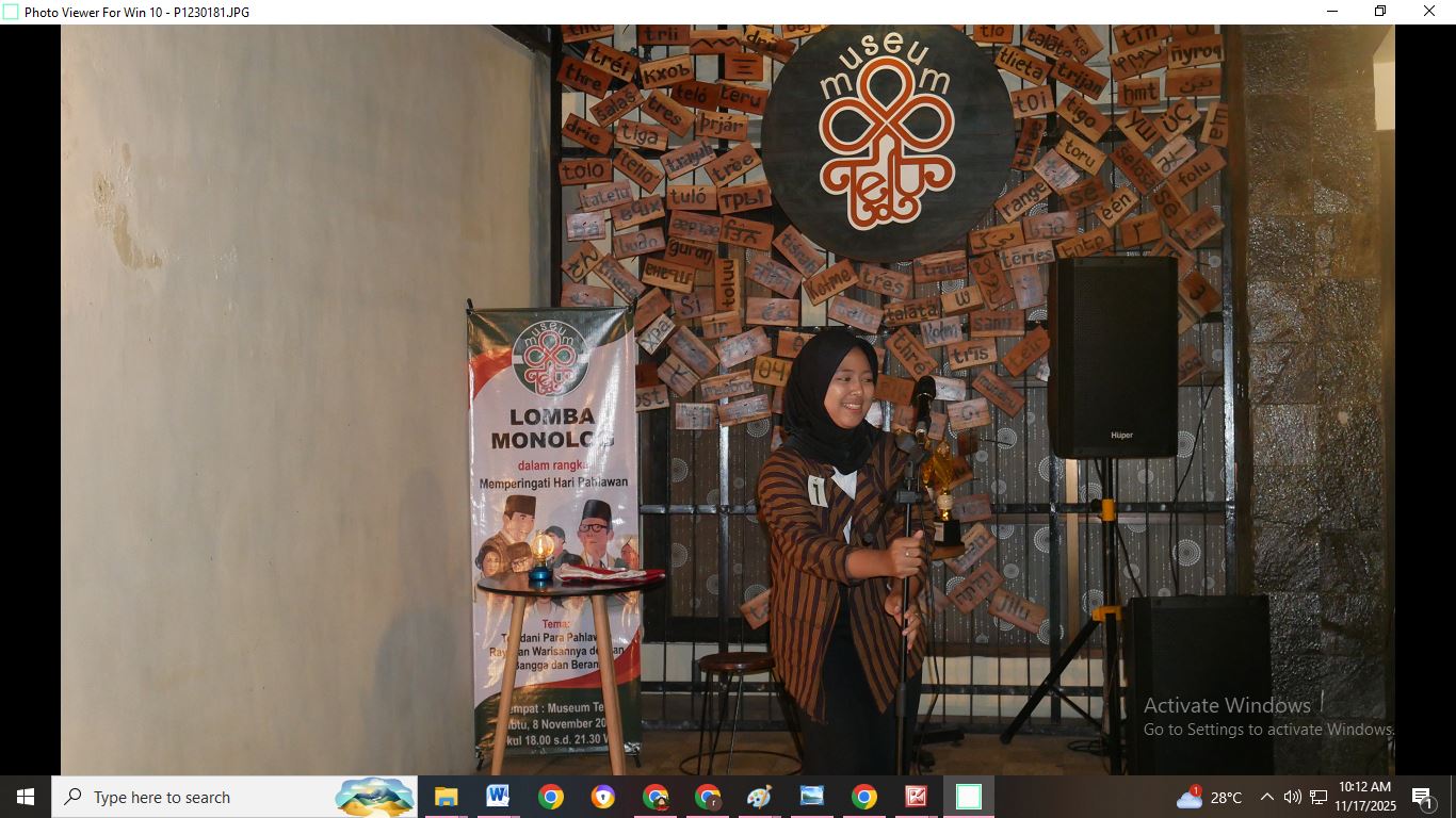 Lomba Monolog di Museum Telu