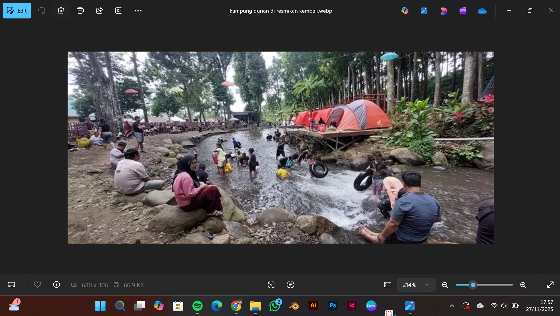 Kampung durian di resmikan kembali dimbil dari : web Radar Jember