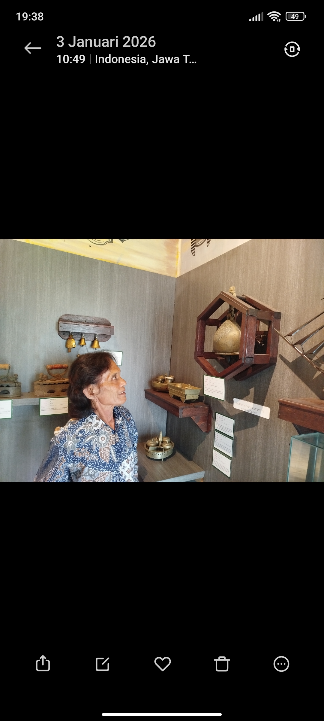 Darmono Endri melihat kluntung sapi yang punya cerita membawa gerilyawan