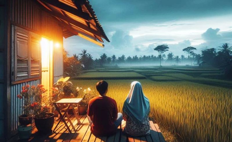 Ilustrasi suami istri yang hidup berumah tangga. (Foto: Cici &ndash; pinteret)